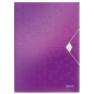 FARDE A ELAST.+RABATS A4 PP LEITZ WOW VIOLET