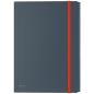 FARDE A ELAST.+RABATS A4 PP LEITZ COSY GRIS