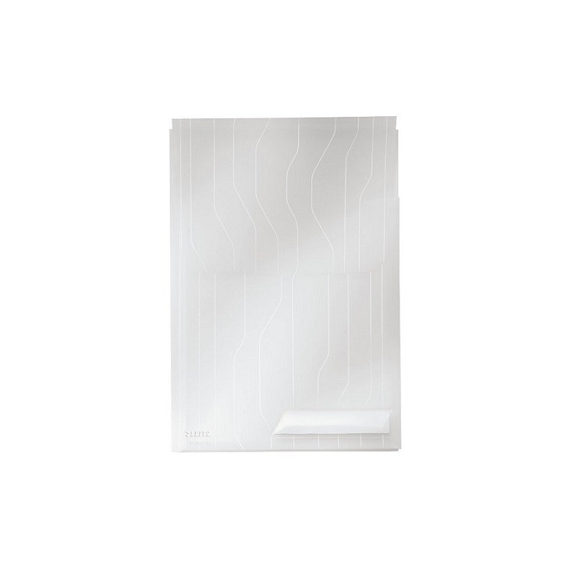CHEMISE LEITZ A4 TRANSP. PP. COMBI + SOUF. GRAINEE 3PCS