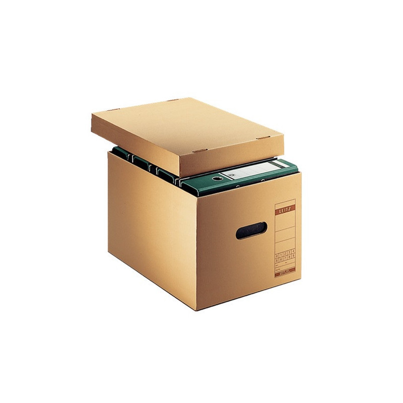 BOITE ARCHIVES LEITZ CONTENEUR BRUN