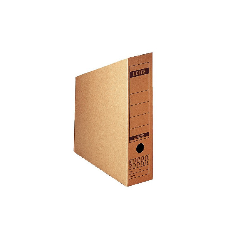 BOITE ARCHIVES LEITZ DOS 8CM BRUN