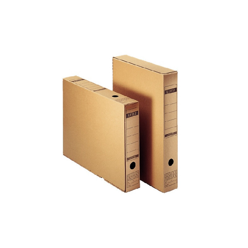 BOITE ARCHIVES LEITZ DOS 7CM BRUN