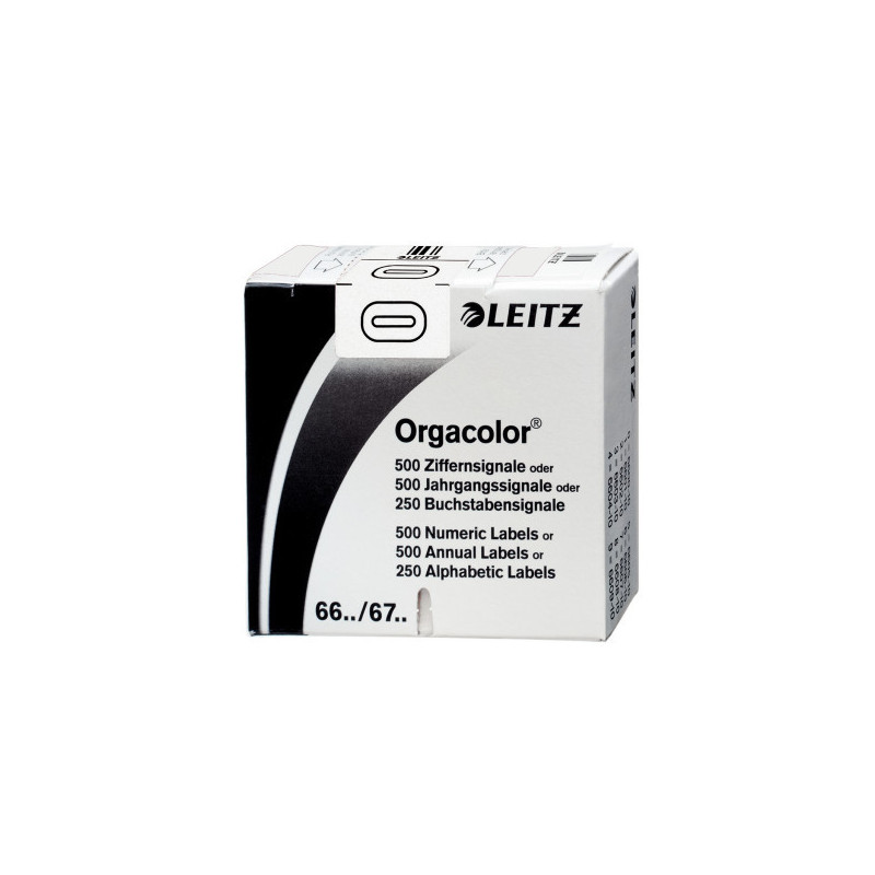 ETIQUETTE LEITZ CHIFFRE 0,BTE.500PCS