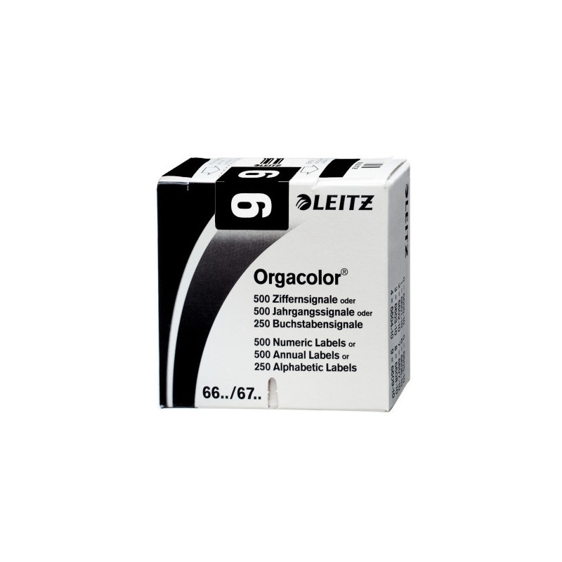 ETIQUETTE LEITZ CHIFFRE 9,BTE.500PCS