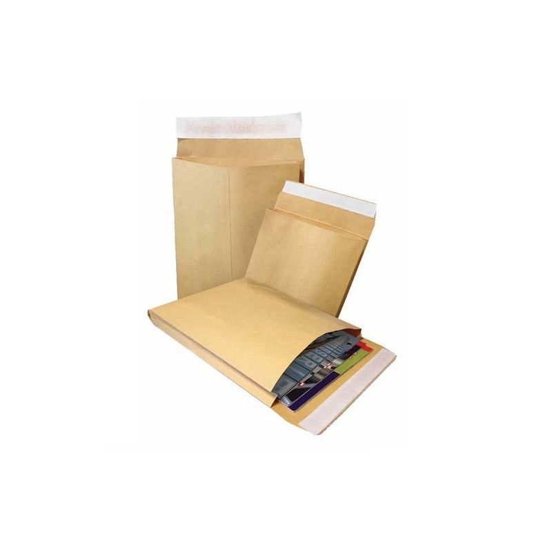 ENVEL.SOUF. 229X335X30MM BRUN STRIP (991521)
