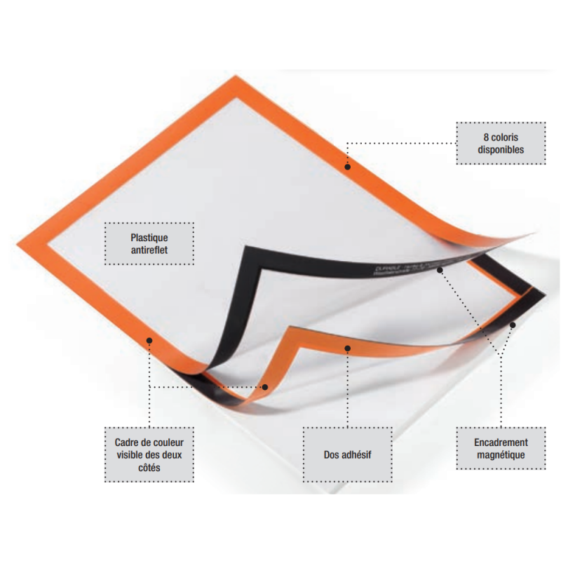 PORTE-AFFICHE DURABLE DURAFRAME A4 NOIR
