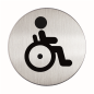 PICTO ROND DURABLE HANDICAP Ø 83MM ARGENT MET.