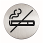 PICTO ROND DURABLE NON-FUMEUR Ø 83MM ARGENT MET.