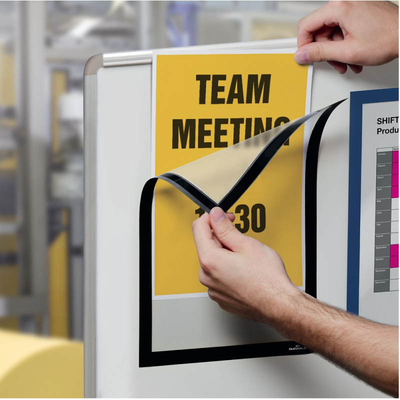 PORTE-AFFICHE DURABLE DURAFRAME MAGNETIC A4 NOIR