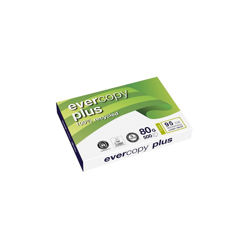 PAPIER REPRO CLAIREF. RECYCLE EVERCOPY PLUS BLANC A3 80G 500FLS