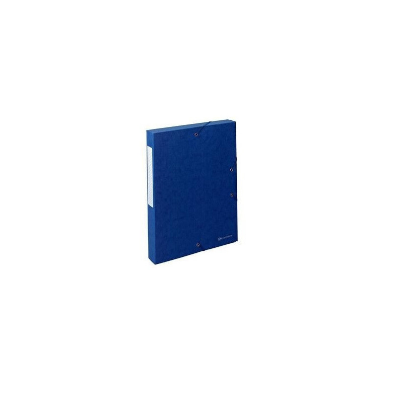BOXE CLASSEM. A4 40MM CARTON BLEU + ELAST. EXACOMPTA
