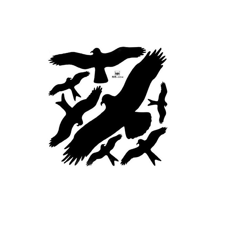 AUTOCOLLANT BSB WINDOW STICKER OISEAUX