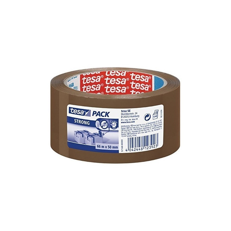 RUBAN ADHESIF 50MMX66M BRUN QUAL.2 TESA