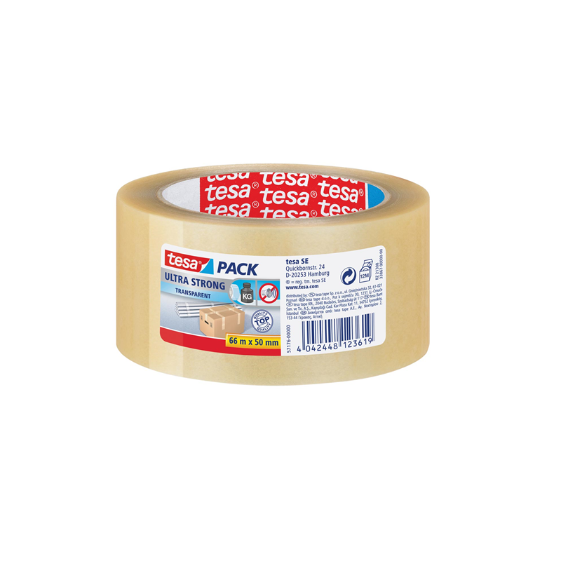 RUBAN ADHESIF 50MMX66M TRANSP. QUAL.3 TESA