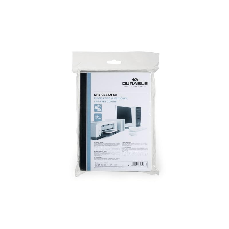 LINGETTES DURABLE DRY CLEAN 50PCS