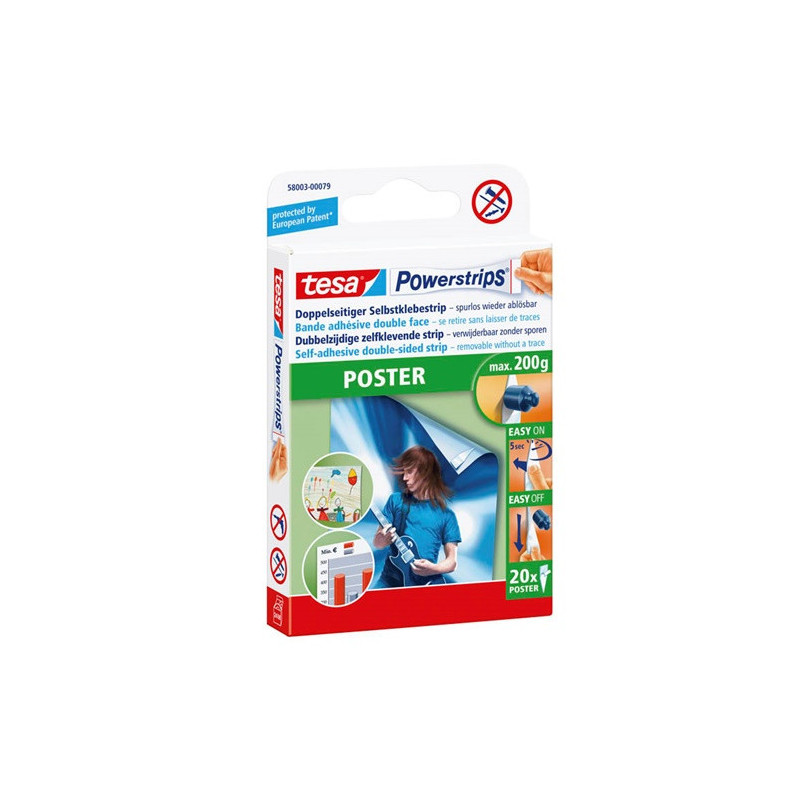 POWERSTRIPS TESA POSTER 20PCS BLISTER