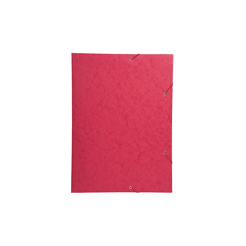FARDE A ELAST.+RABATS A3 CART. EXACOMPTA ROUGE
