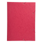 FARDE A ELAST.+RABATS A3 CART. EXACOMPTA ROUGE