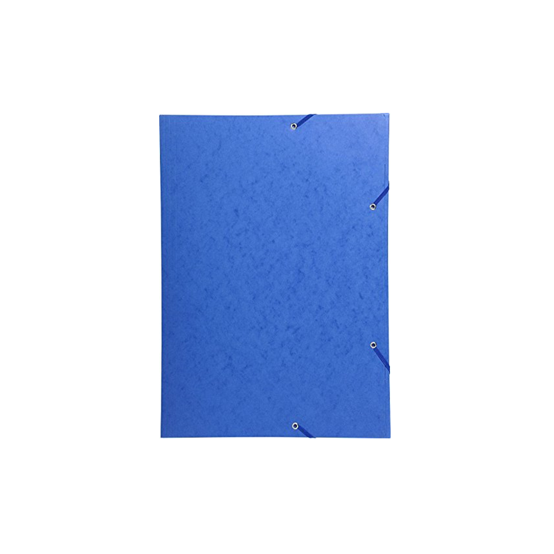 FARDE A ELAST.+RABATS A3 CART. EXACOMPTA BLEU