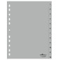 INTERCAL. A4 NUMER. PLAST. 1-12 GRIS DURABLE