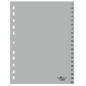 INTERCAL. A4 NUMER. PLAST. 1-20 GRIS DURABLE