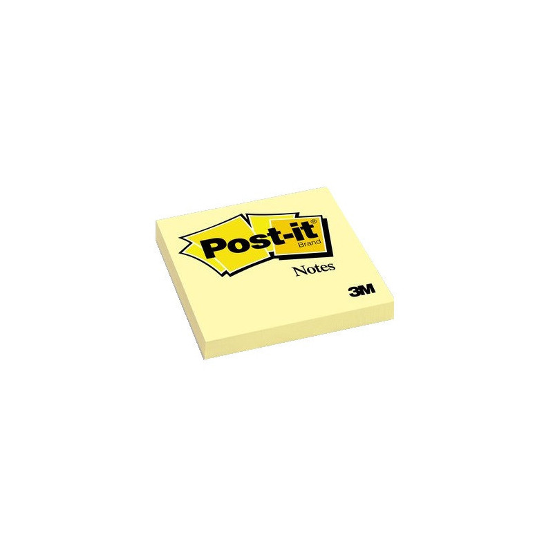 NOTES ADHES. 76X76MM POST-IT JAUNE