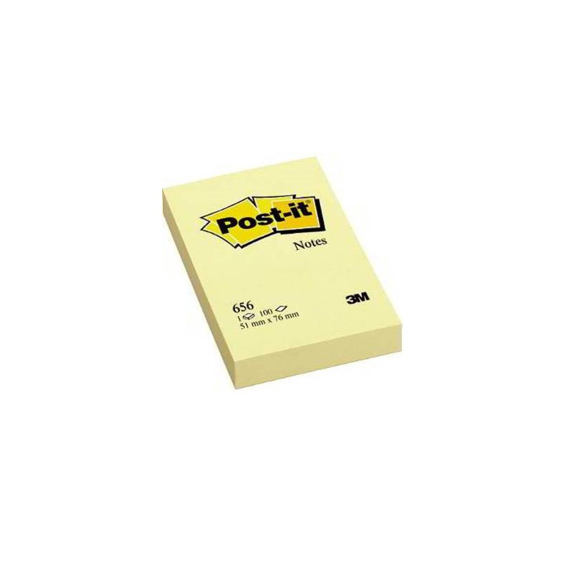 NOTES ADHES. 51X76MM POST-IT JAUNE