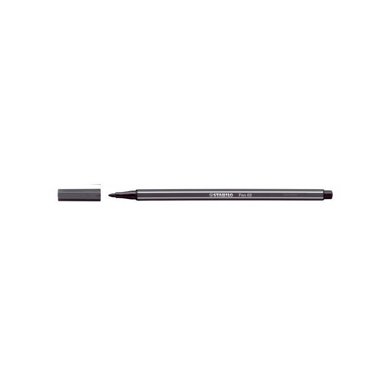 FEUTRE ECO.STABILO PEN GRIS TRES FONCE