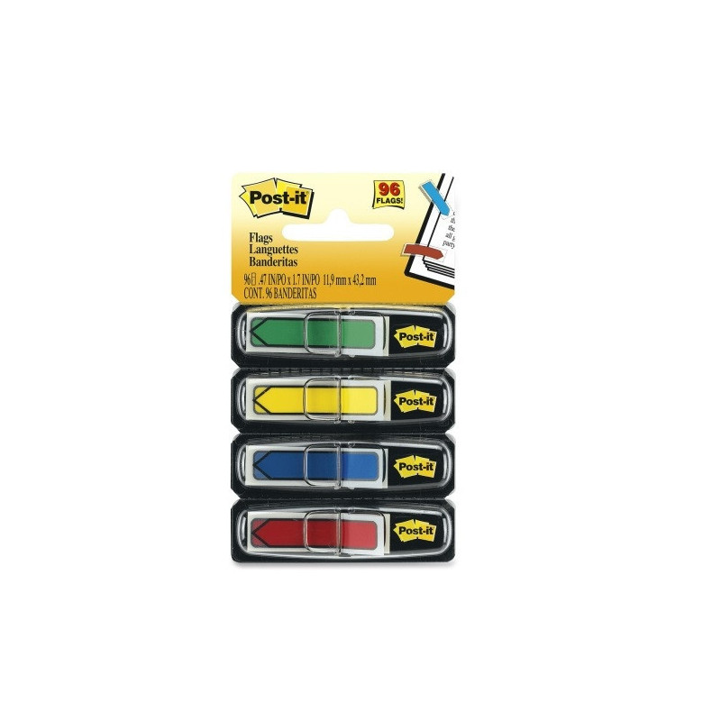 INDEX POST-IT 11,9X43,2MM 4X24 FLECHES