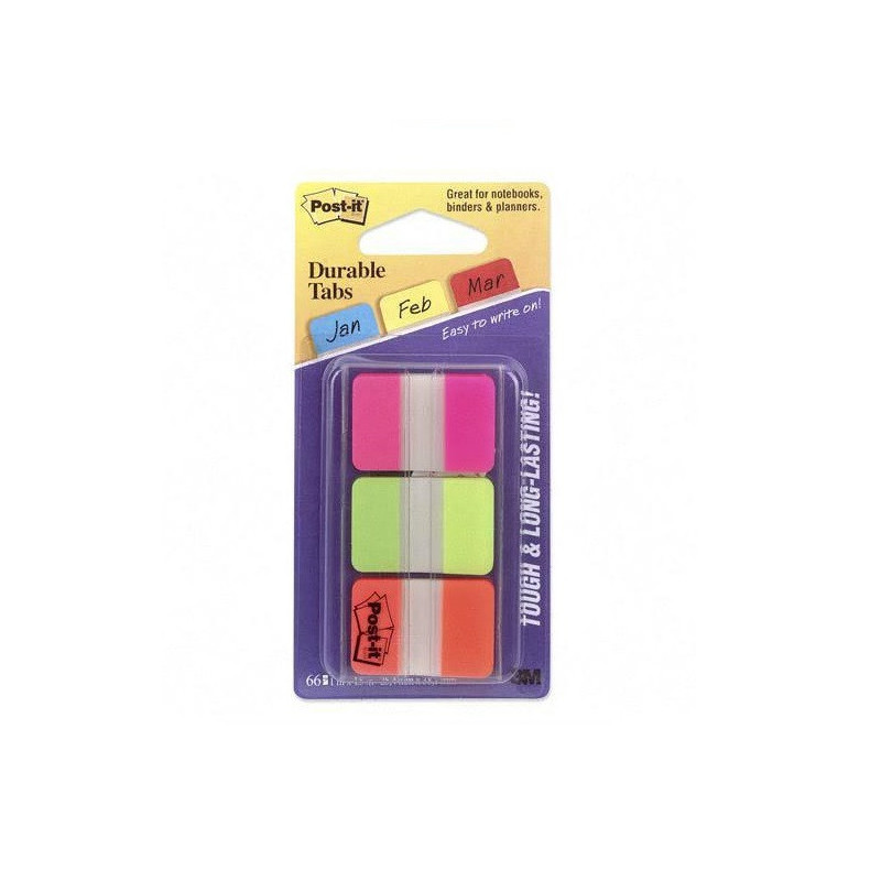 INDEX POST-IT 25,4X38,1MM 3X22 COUL. R.V.O.