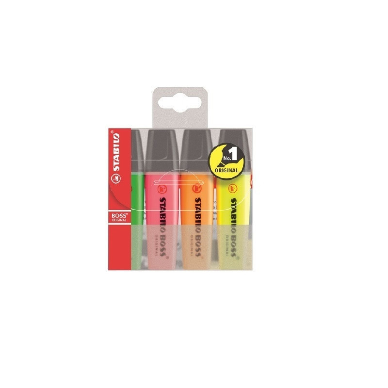 SURLIGNEUR STABILO BOSS 4PCS