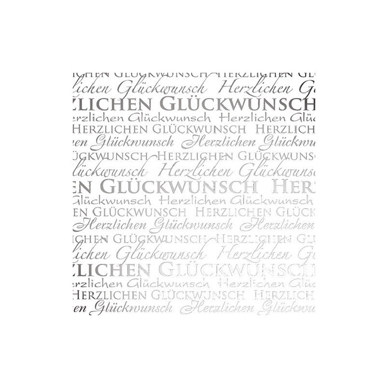 PAPIER CADEAU BSB METAL. HERZLICH. GLUCK.