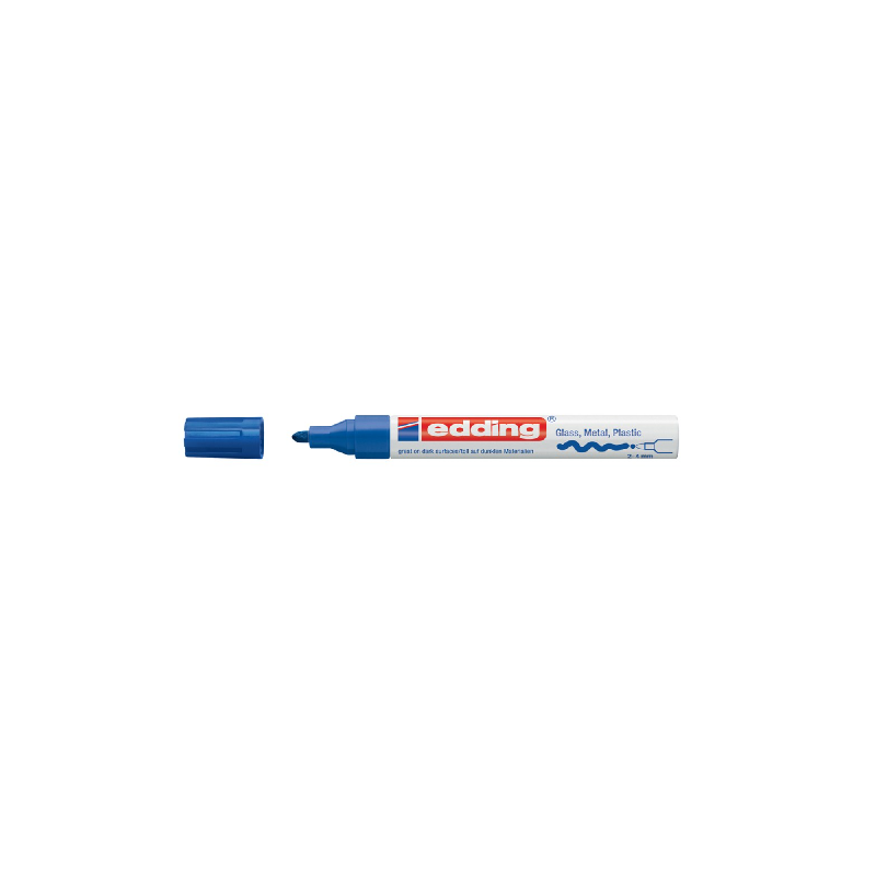 MARQUEUR LAQUEE EDDING 750B 2-4MM BLEU ROND