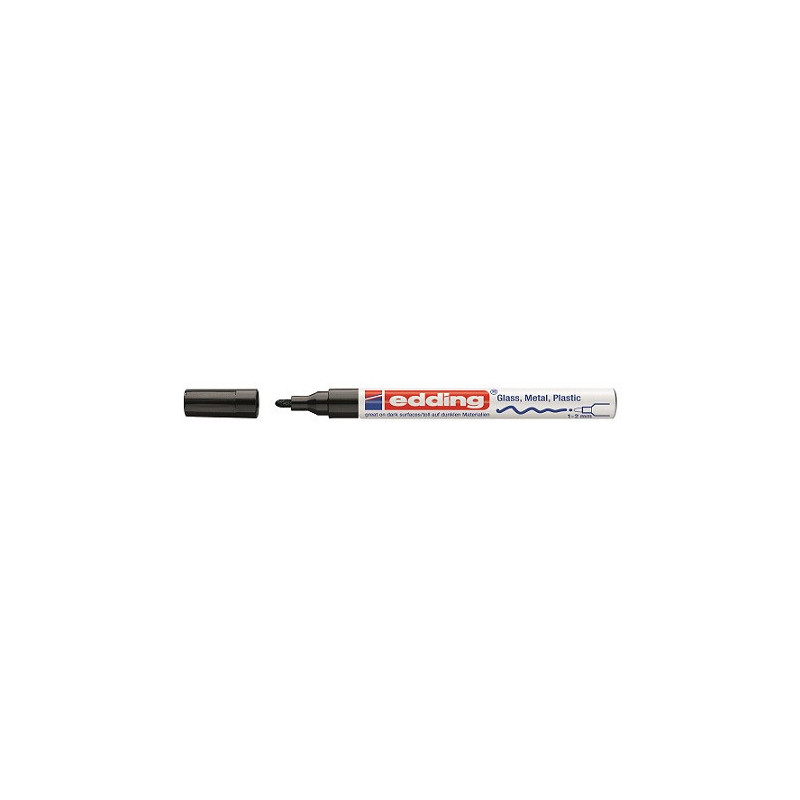 MARQUEUR LAQUEE EDDING 751Z 1-2MM NOIR ROND