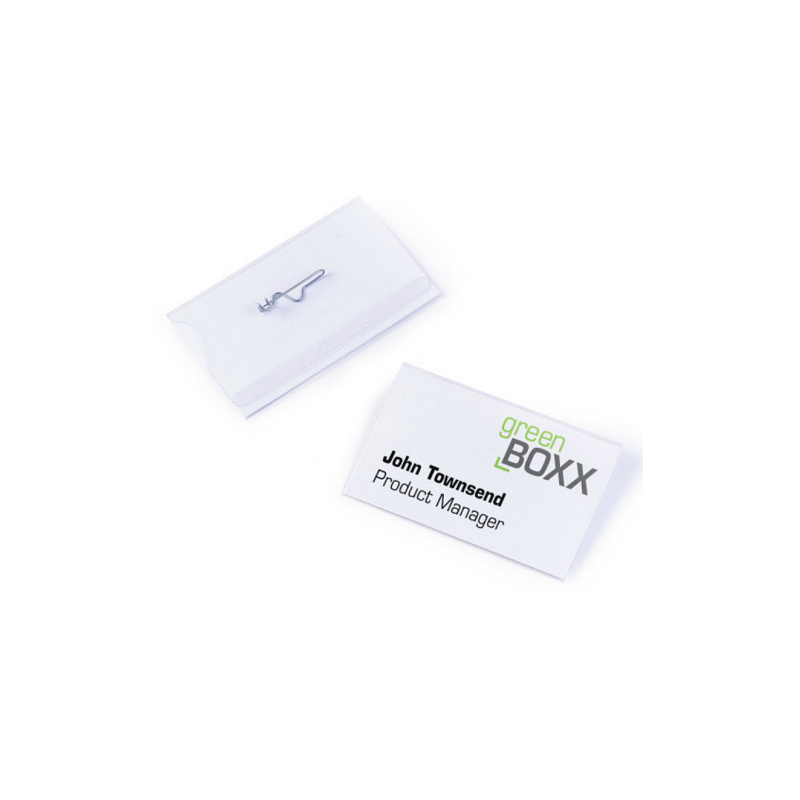 BADGE DURABLE 54X90MM AVEC EPINGLE