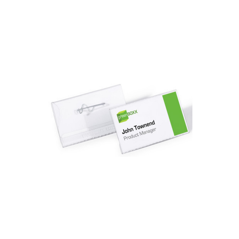 BADGE DURABLE 40X75MM AVEC EPINGLE