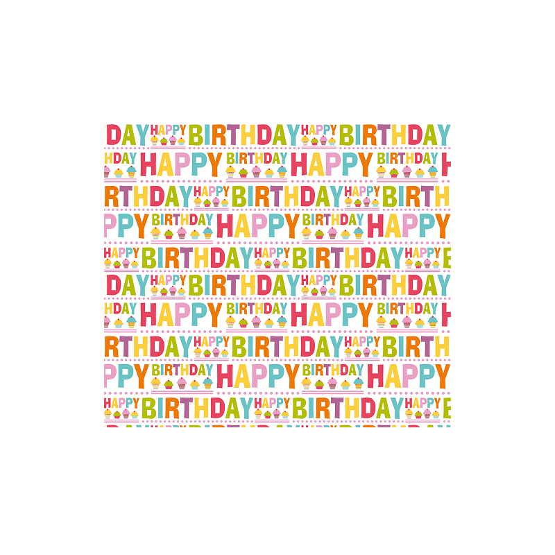 PAPIER CADEAU BSB HAPPY BIRTHDAY