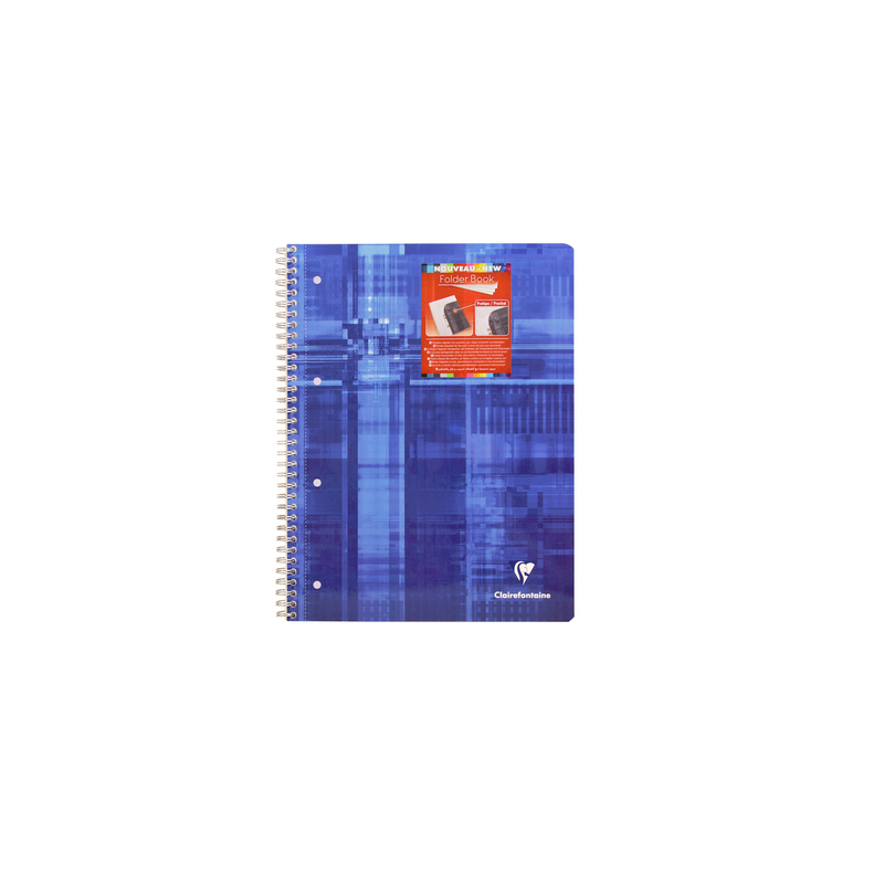 CAHIER CLAIREF. REL.INT. A4+ QUAD. 80FLS BLEU