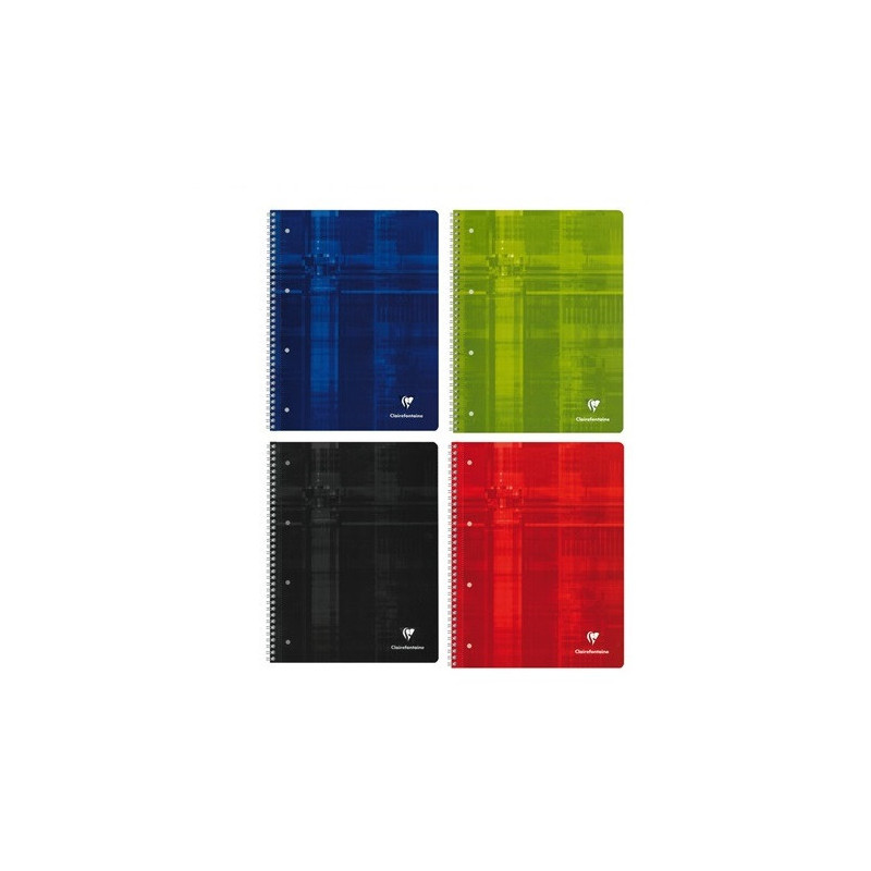 CAHIER CLAIREF. REL.INT. A4+ QUAD. 80FLS ASS.