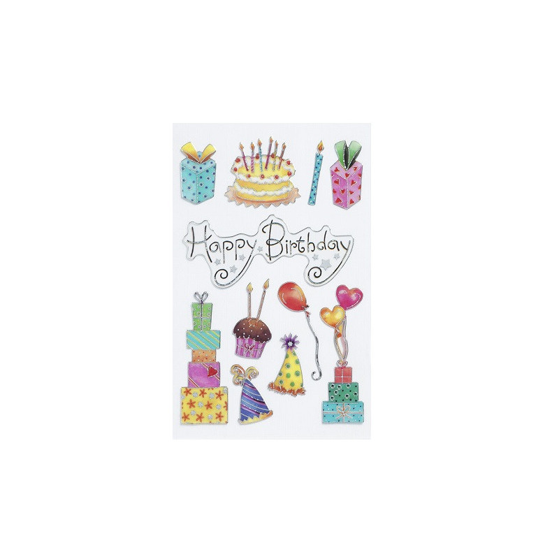 AUTOCOLLANT BSB CREATIVE-STICKER HAPPY BIRTHDAY
