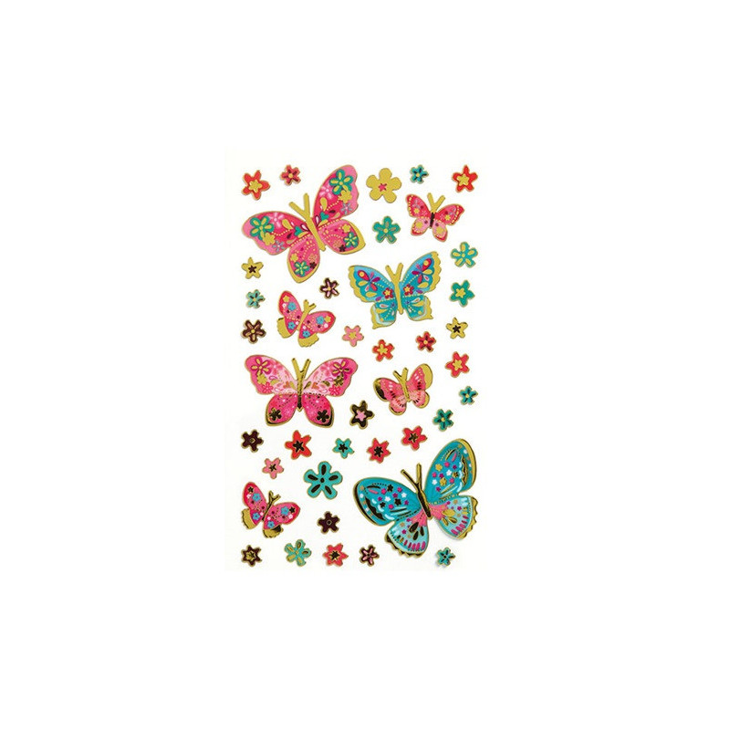 AUTOCOLLANT BSB CREATIVE-STICKER PAPILLONS