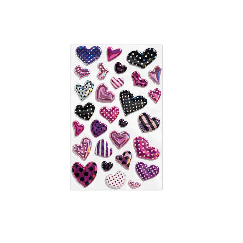 AUTOCOLLANT BSB CREATIVE-STICKER COEURS