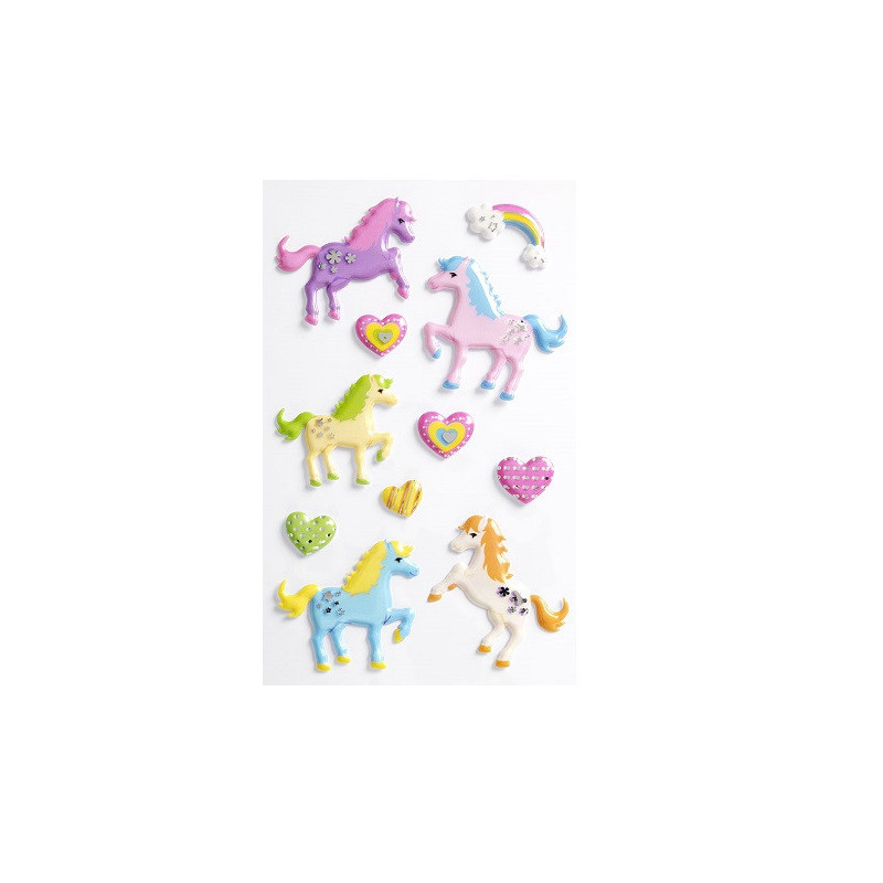 AUTOCOLLANT BSB CREATIVE-STICKER PONEYS