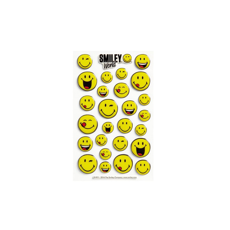AUTOCOLLANT BSB CREATIVE-STICKER PUFFY SMILEY