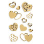 AUTOCOLLANT BSB CREATIVE-STICKER COEURS