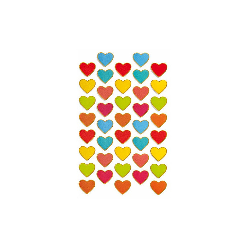 AUTOCOLLANT BSB CREATIVE-STICKER COEURS