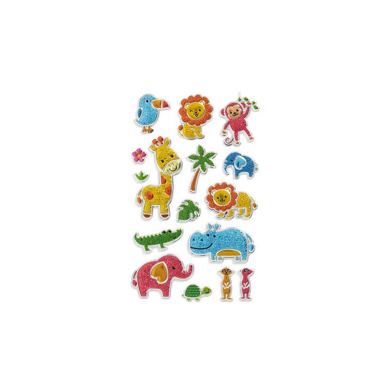 AUTOCOLLANT BSB CREATIVE-STICKER 3D ANIMAUX