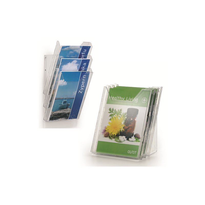 PRESENTOIR DOCUMENTS DURABLE COMBIBOXX A4 SET L TRANSP.