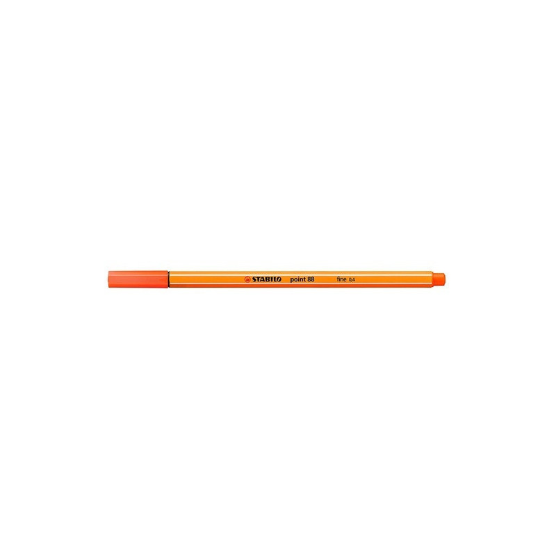 FINELINER STABILO POINT VERMILLON CLAIR
