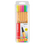 FINELINER STABILO POINT 6PCS NEON